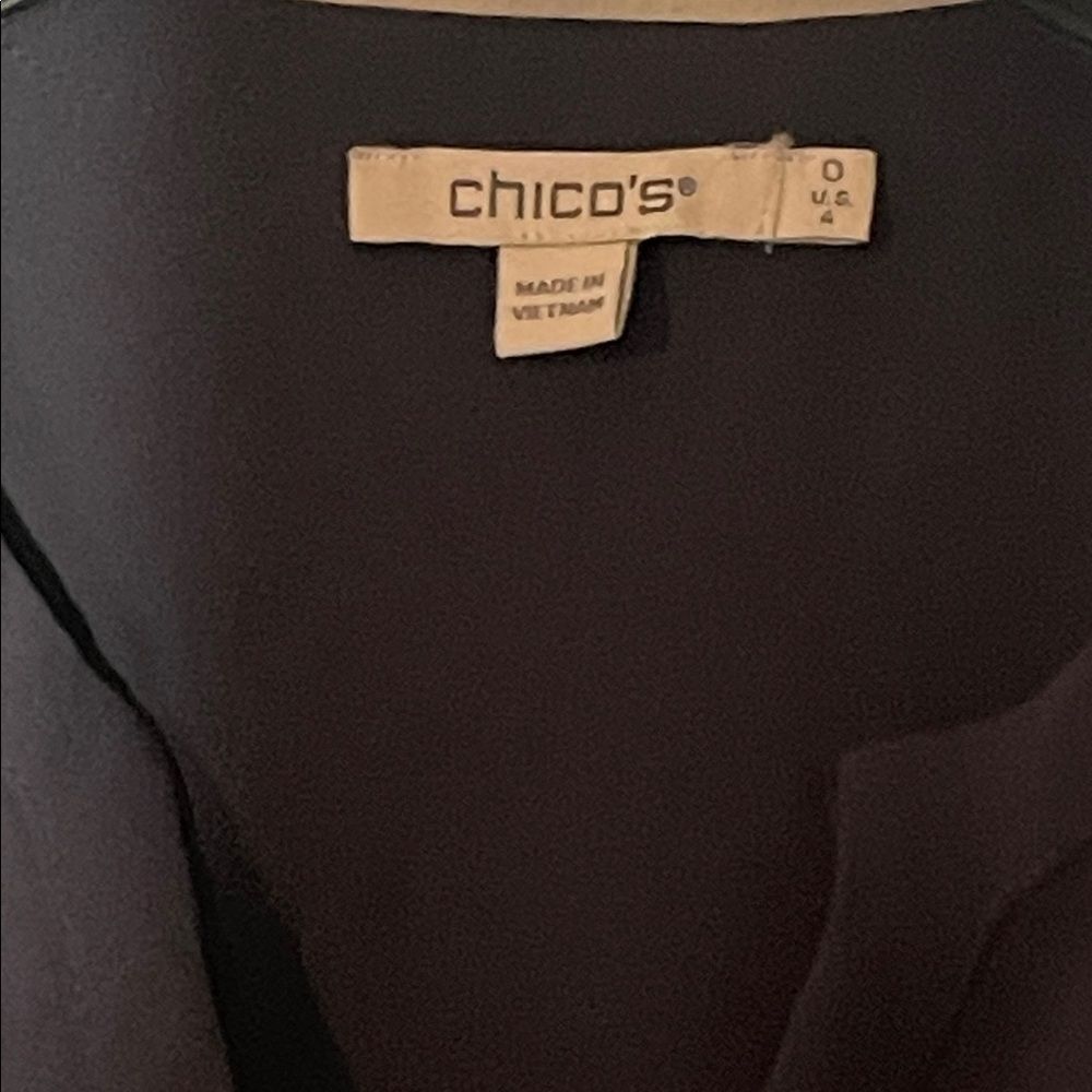 Chico's Blouse with Lace Trim Sleeves - Picture 2 of 3